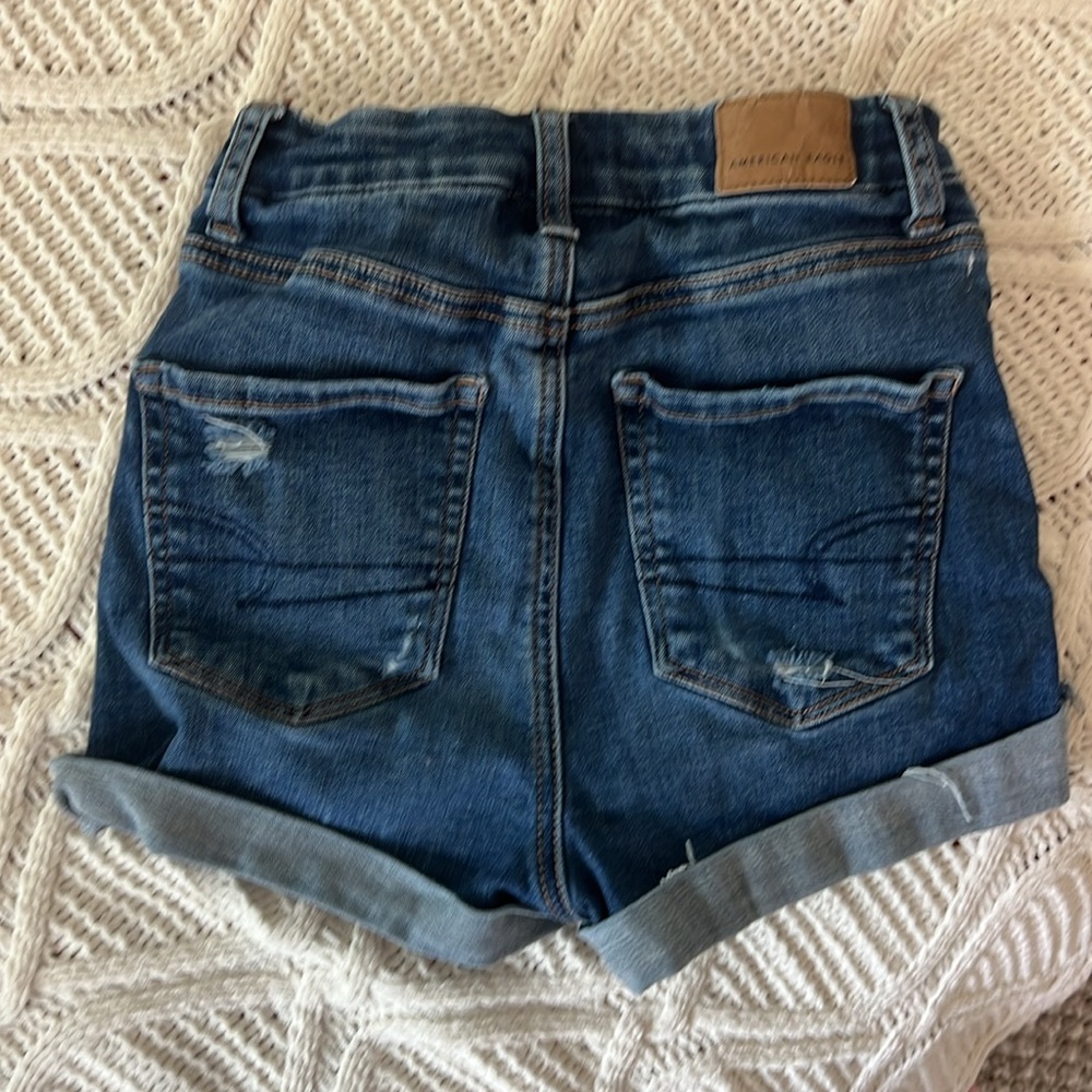 High Rise Jean Shorts - Picture 2 of 4
